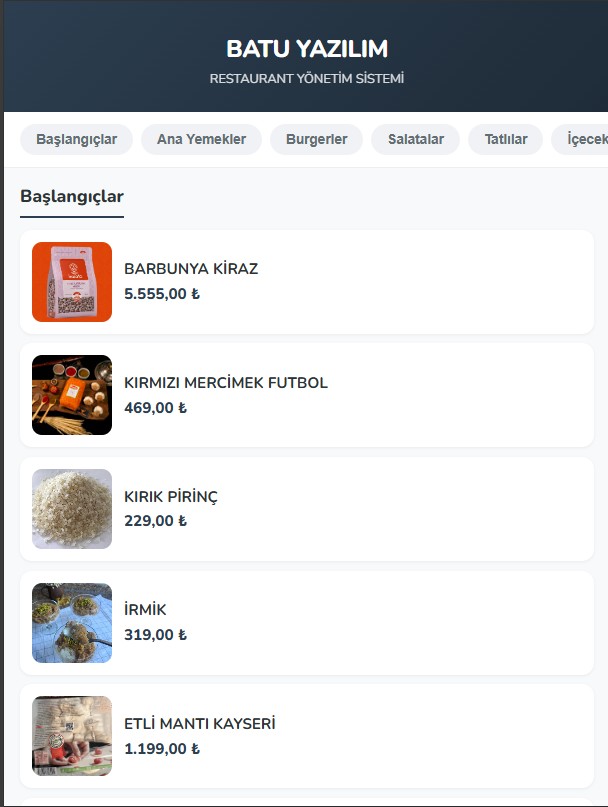 QR Menü